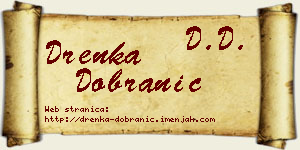 Drenka Dobranić vizit kartica